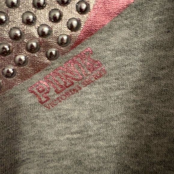 Y2K PINK Victoria's Secret Gray Full Zip Hoodie - Picture 4 of 6